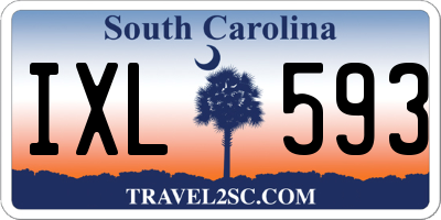 SC license plate IXL593