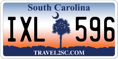 SC license plate IXL596