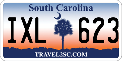 SC license plate IXL623