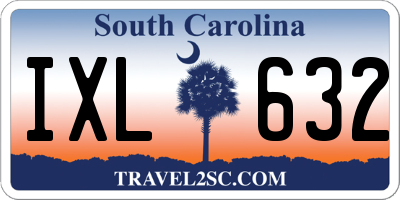 SC license plate IXL632
