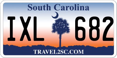 SC license plate IXL682