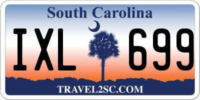 SC license plate IXL699