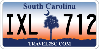 SC license plate IXL712