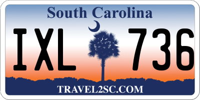 SC license plate IXL736