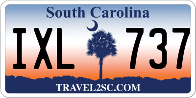 SC license plate IXL737