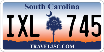 SC license plate IXL745