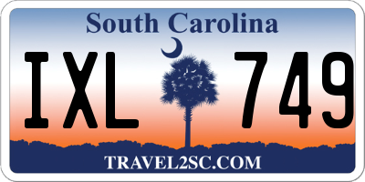SC license plate IXL749