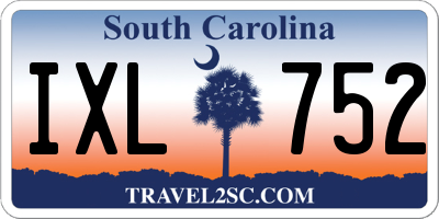 SC license plate IXL752