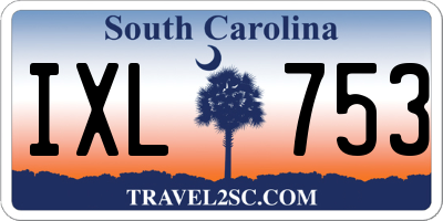SC license plate IXL753