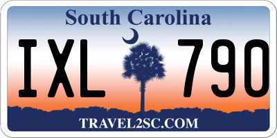 SC license plate IXL790