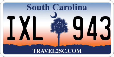 SC license plate IXL943