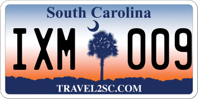SC license plate IXM009