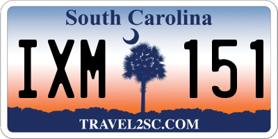 SC license plate IXM151