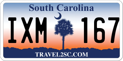 SC license plate IXM167