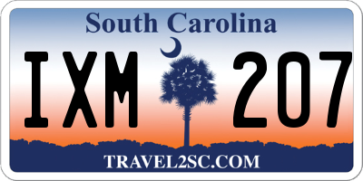 SC license plate IXM207