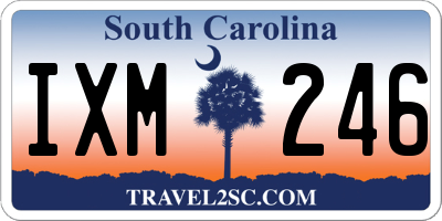 SC license plate IXM246