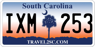 SC license plate IXM253