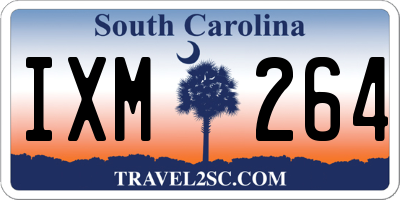 SC license plate IXM264