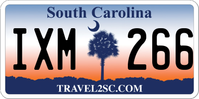 SC license plate IXM266