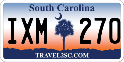 SC license plate IXM270