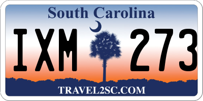 SC license plate IXM273