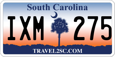 SC license plate IXM275