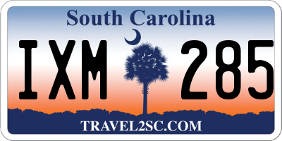 SC license plate IXM285