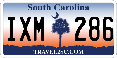 SC license plate IXM286