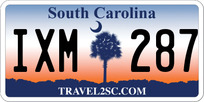 SC license plate IXM287