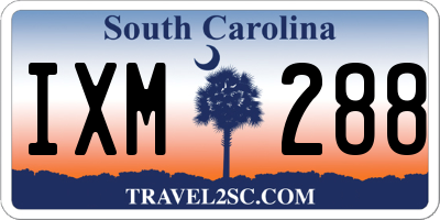 SC license plate IXM288