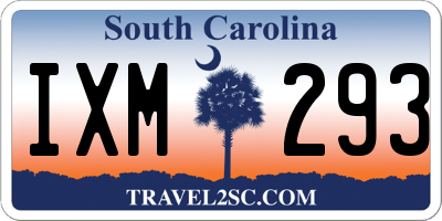 SC license plate IXM293
