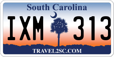 SC license plate IXM313