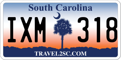 SC license plate IXM318