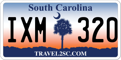 SC license plate IXM320
