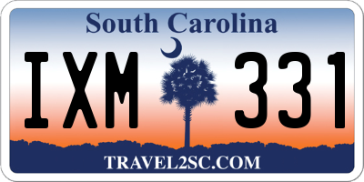 SC license plate IXM331