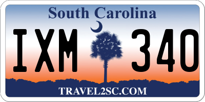 SC license plate IXM340