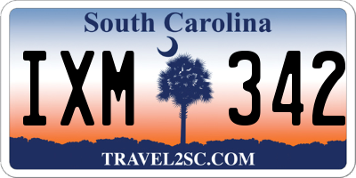 SC license plate IXM342