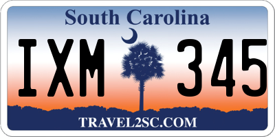 SC license plate IXM345