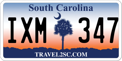 SC license plate IXM347