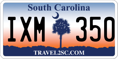 SC license plate IXM350