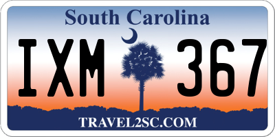 SC license plate IXM367