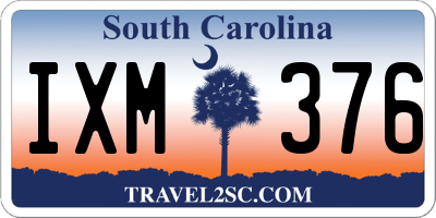 SC license plate IXM376