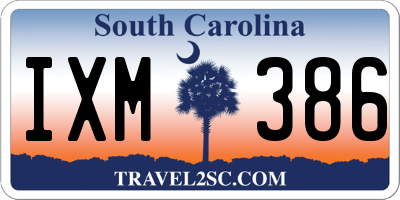SC license plate IXM386