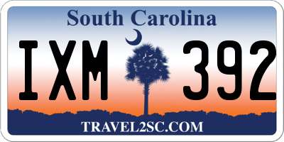 SC license plate IXM392