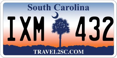 SC license plate IXM432