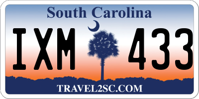 SC license plate IXM433