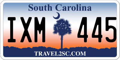 SC license plate IXM445