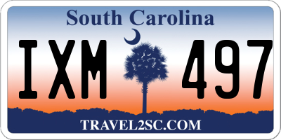 SC license plate IXM497
