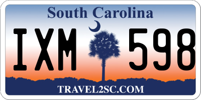 SC license plate IXM598
