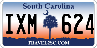 SC license plate IXM624